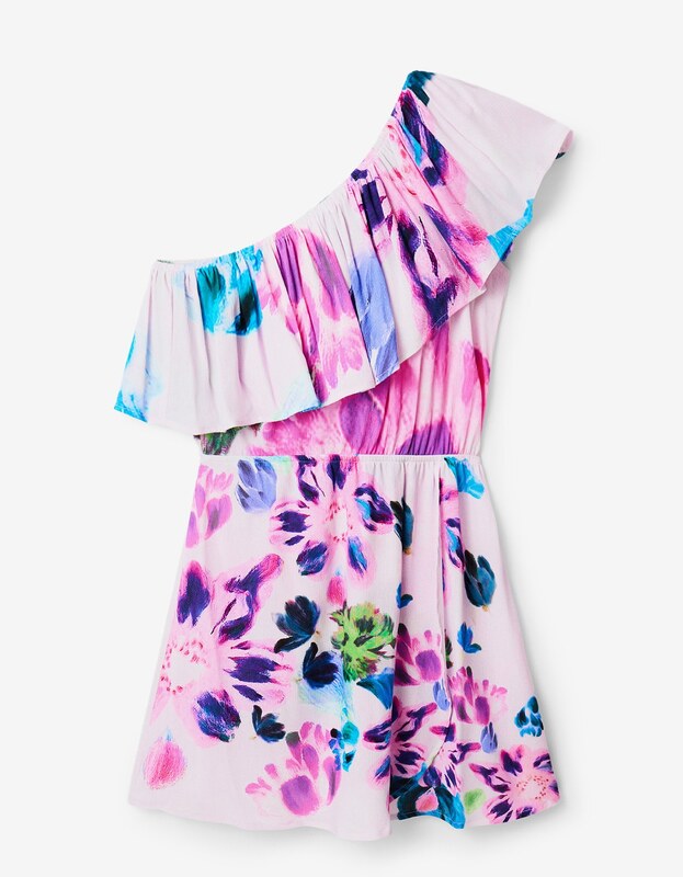 DESIGUAL SHORT DRESS WOMEN PINK