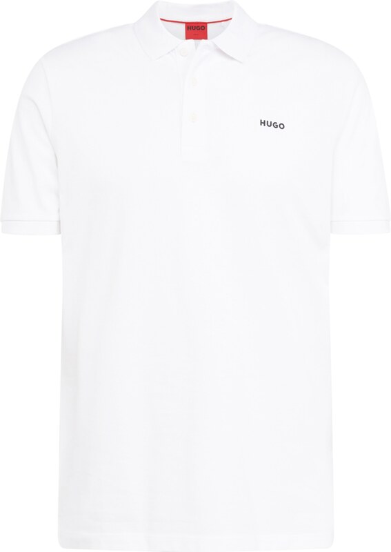 HUGO Póló 'Donos' fekete / fehér