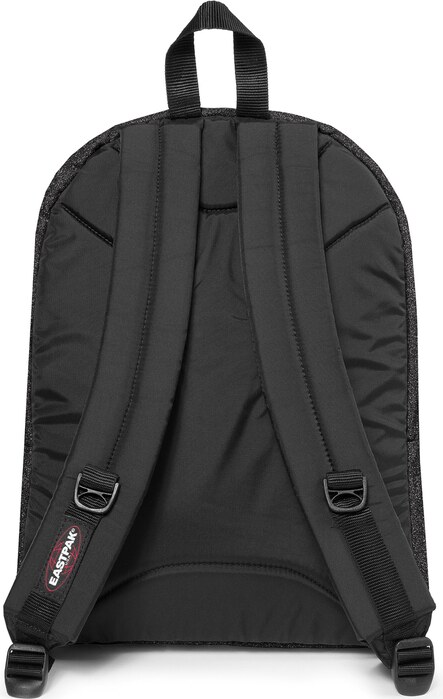EASTPAK Hátizsák 'Pinnacle' szürke / piros / fekete / fehér