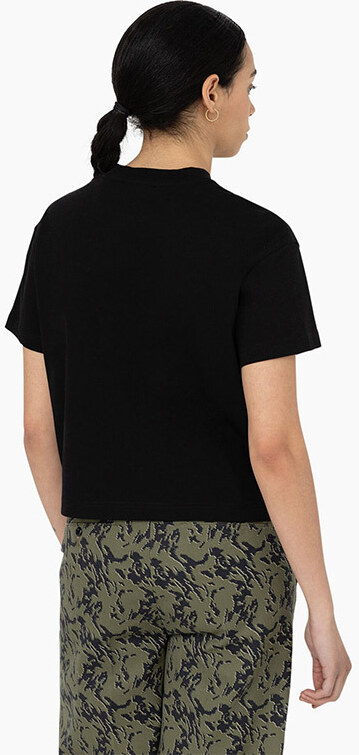 Dickies Oakport Cropped T-Shirt W - Nők - Rövid ujjú póló Dickies - Fekete - DK0A4Y8L-BLK