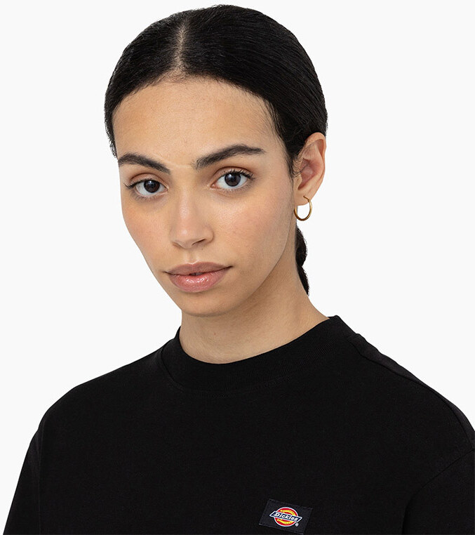 Dickies Oakport Cropped T-Shirt W - Nők - Rövid ujjú póló Dickies - Fekete - DK0A4Y8L-BLK