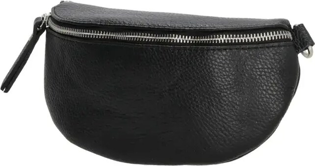 Charm London Fekete stílusos bőr övtáska „Dominica”