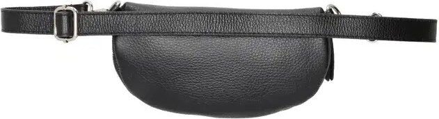 Charm London Fekete stílusos bőr övtáska „Dominica”