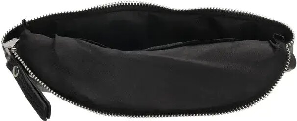 Charm London Fekete stílusos bőr övtáska „Dominica”