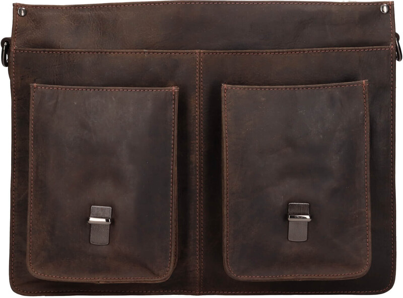 Férfi bőr aktatáska Greenwood Celestin - barna