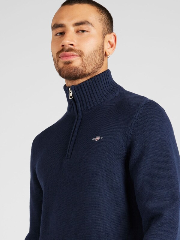 GANT Pulóver tengerészkék / burgundi vörös / fehér