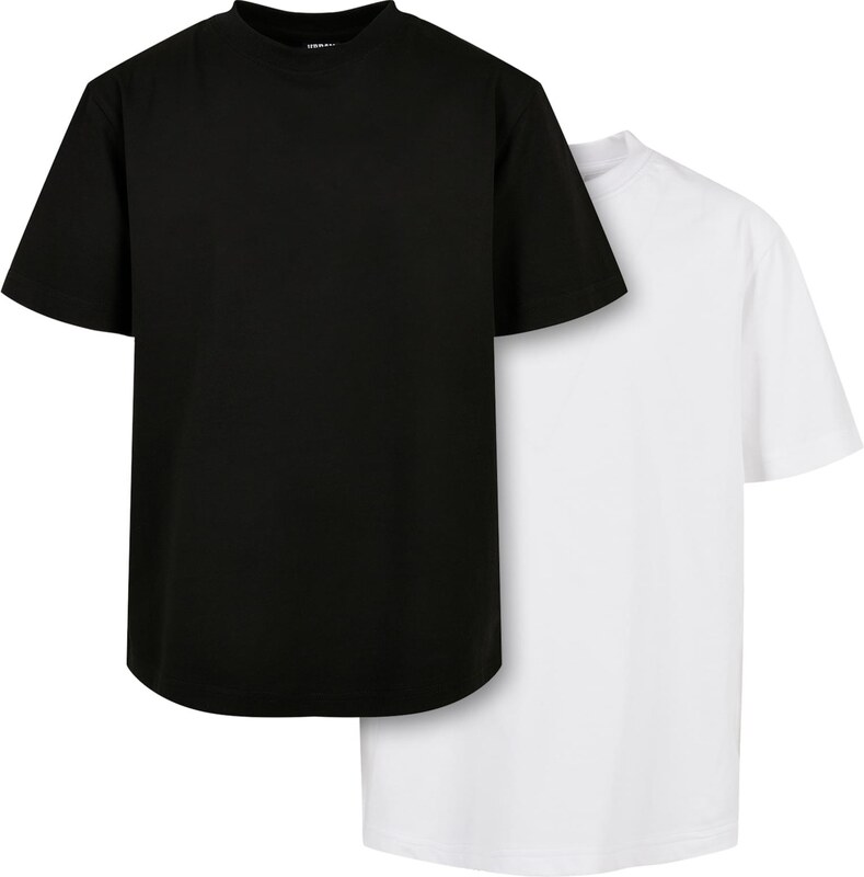 Urban Classics Boys Tall Tee 2-Pack Black+White