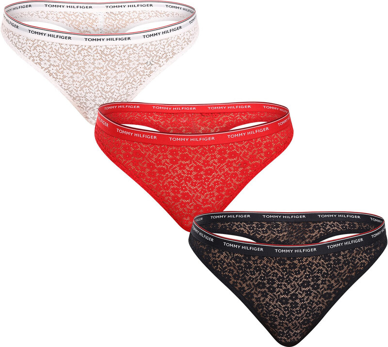 3PACK női tanga Tommy Hilfiger nagyméretű többszínű
