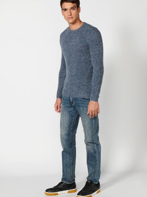 KOROSHI Pulóver füstkék