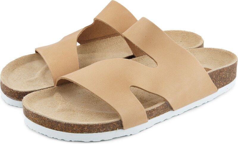 Vlnka Női anatómiai parafa papucs Lola, krém színű 2024-es modell felnőtt cipő