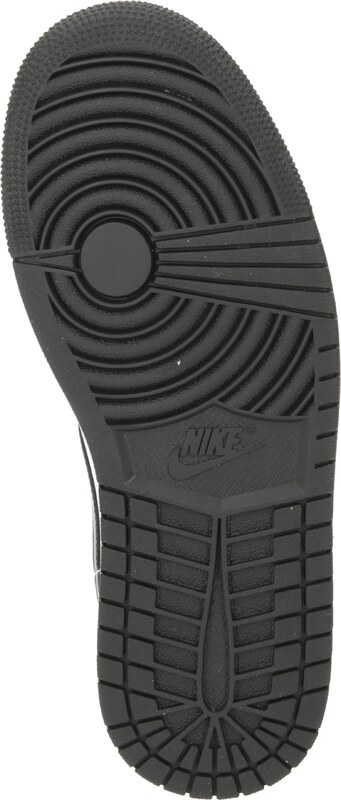 Jordan Magas szárú sportcipők 'AIR JORDAN 1' fekete / fehér