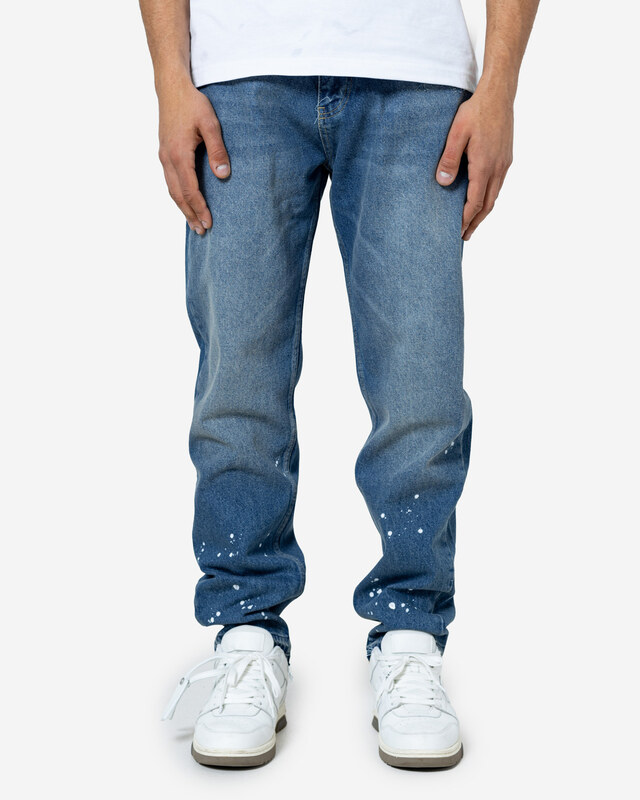 Don Lemme Férfi straight fit farmer Splatter - washed blue