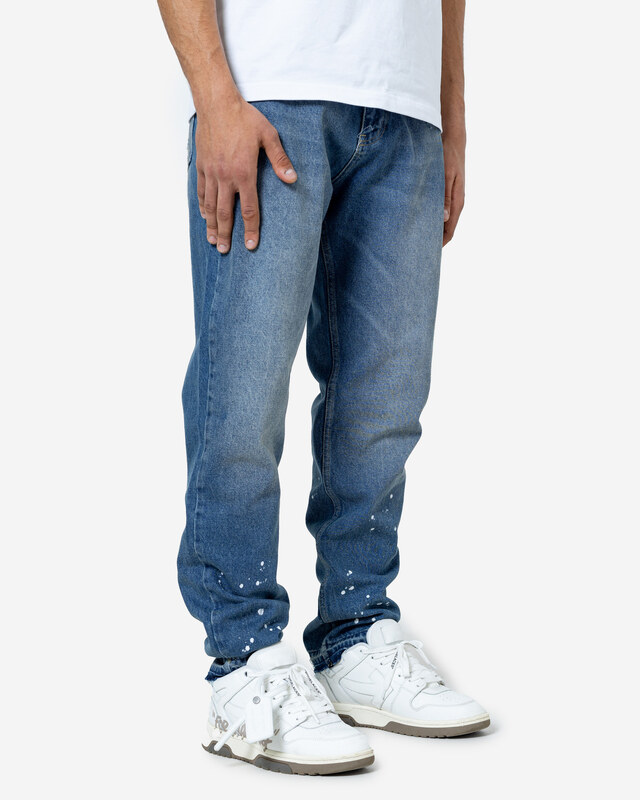 Don Lemme Férfi straight fit farmer Splatter - washed blue