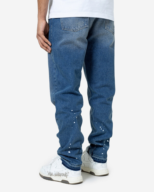 Don Lemme Férfi straight fit farmer Splatter - washed blue