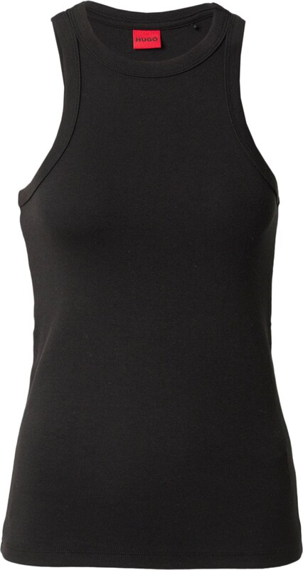 HUGO Top fekete / fehér