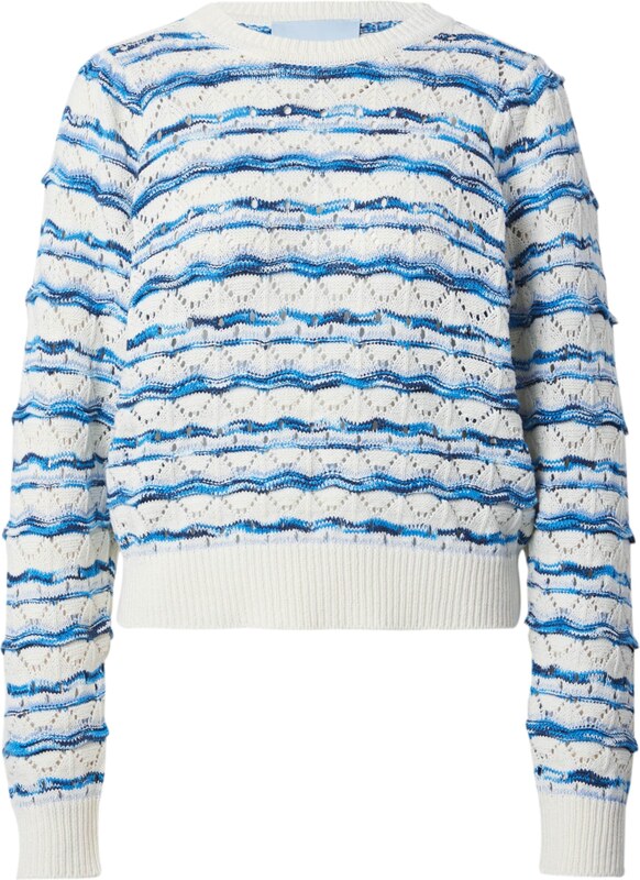 minus Pulóver 'Kalima' tengerészkék / galambkék / fehér