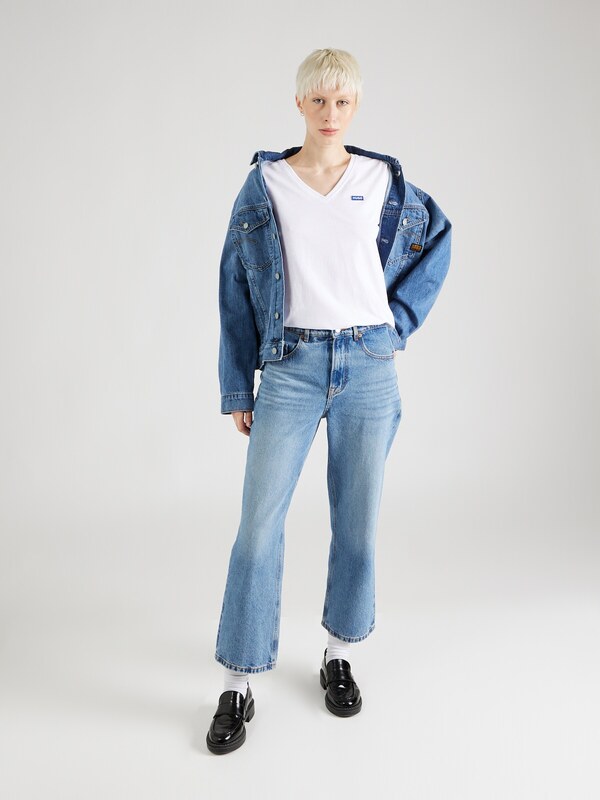 HUGO Póló 'Classic' kék / fehér