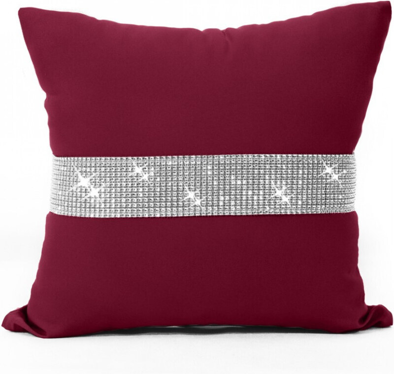 Mondo Italia Párnahuzat cirkonokkal bordó