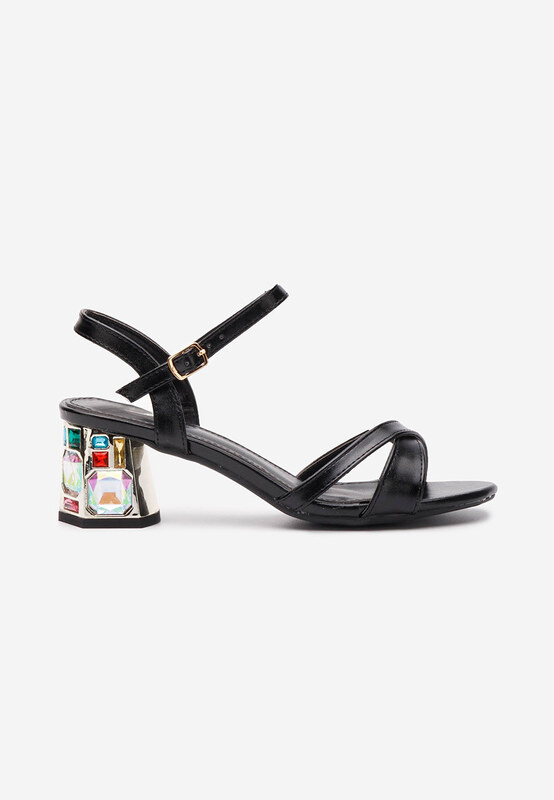 Zapatos Zania v2 fekete női alkalmi szandál