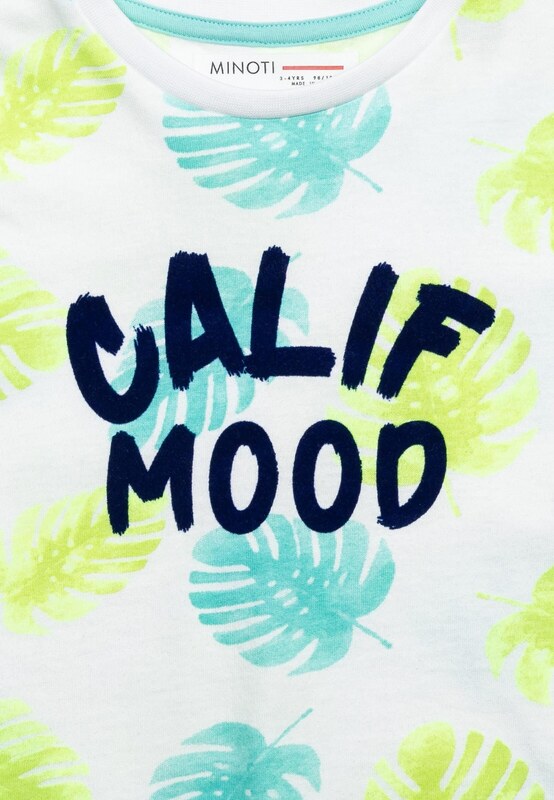 MINOTI Póló tengerészkék / neonkék / világoszöld / fekete