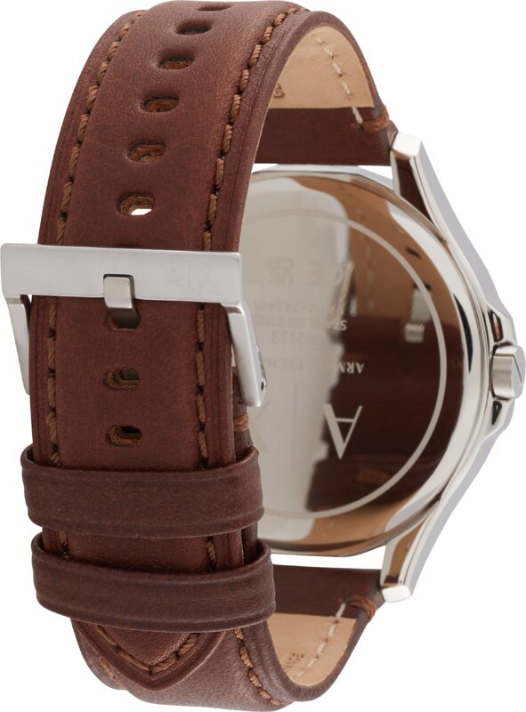 ARMANI EXCHANGE Analóg órák sötétkék / barna / ezüst