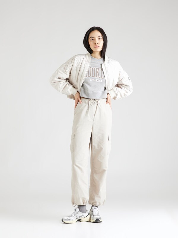 AÉROPOSTALE Tréning póló 'BROOKLYN' mokka / szürke / fehér