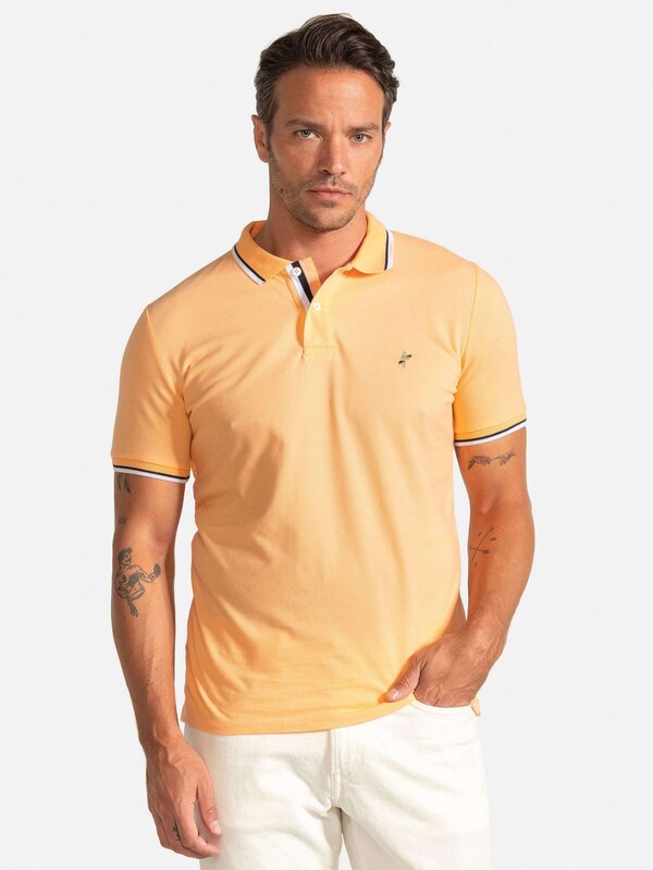 Jacey Quinn Póló őszibarack / fekete / fehér