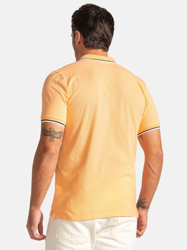 Jacey Quinn Póló őszibarack / fekete / fehér