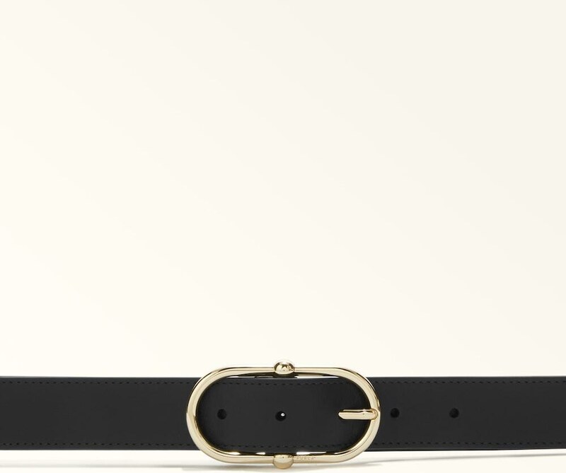 FURLA CAMELIA FIXED BELT DOUBLE ARCH Nero