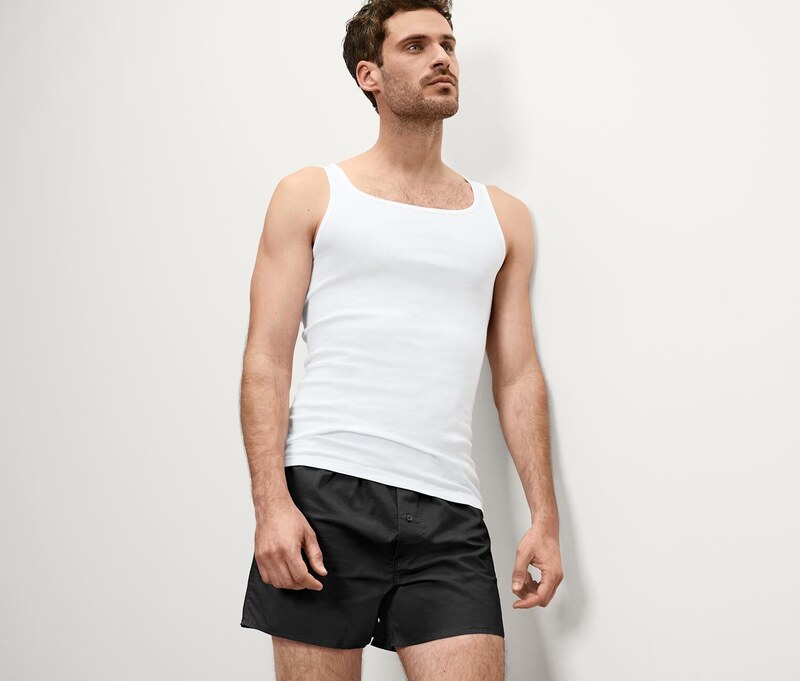 Tchibo 2 férfi minőségi, bordázott anyagú trikó