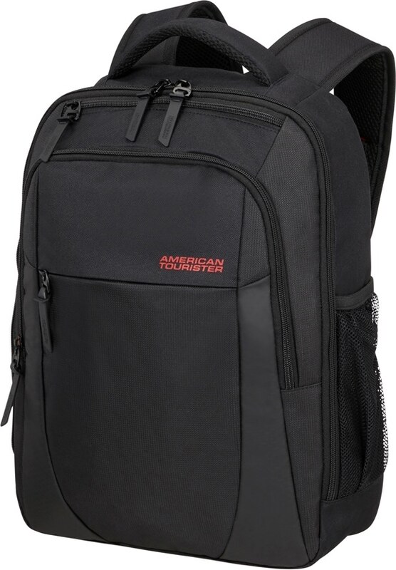 American Tourister URBAN GROOVE fekete, piros márkafeliratos laptoptartós hátizsák 15,6" 139867-1041