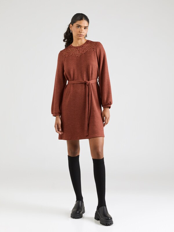 VILA Kötött ruhák 'VIEMMY' rozsdavörös