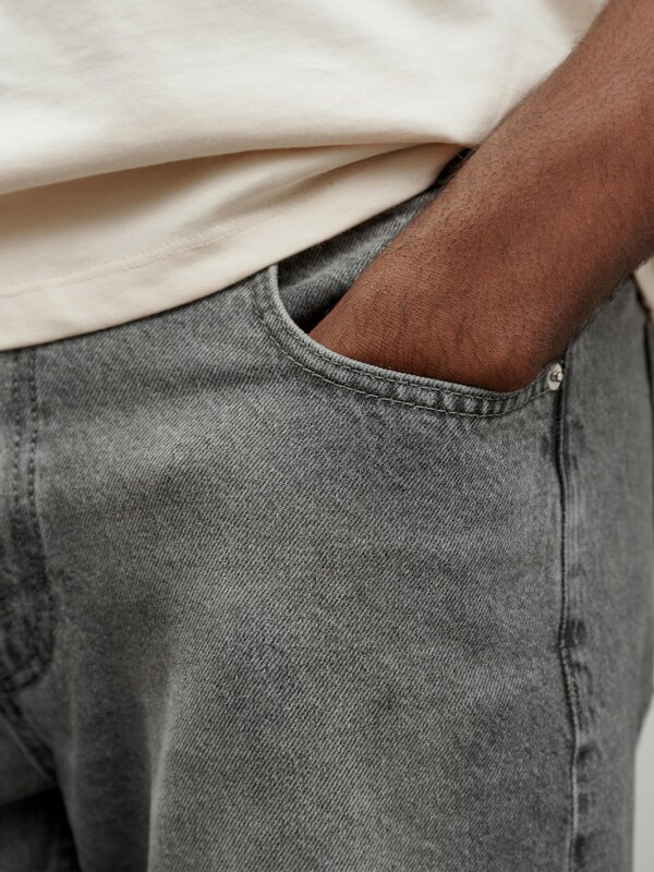 DAN FOX APPAREL Farmer 'Essential' szürke farmer