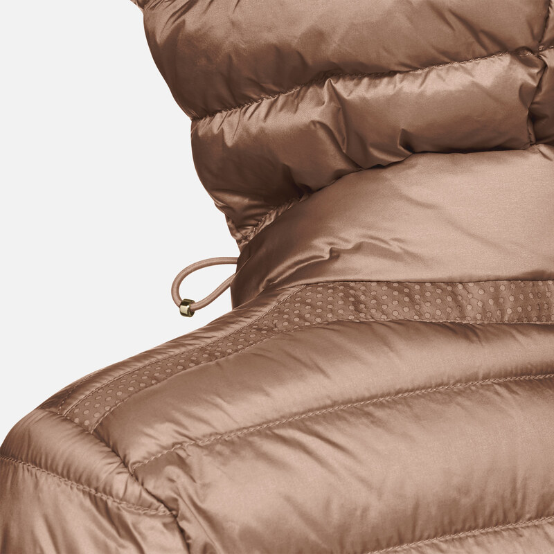 Dark Brown Women's Quilted Jacket Geox Jaysen - Women's