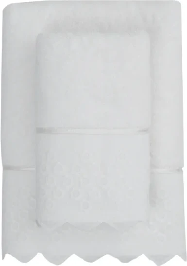 SOFT COTTON FREYA 50 x 100 cm-es csipkés törölköző