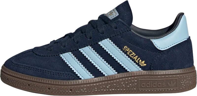 ADIDAS ORIGINALS Sportcipő 'Handball Spezial' tengerészkék / világoskék / barna / arany