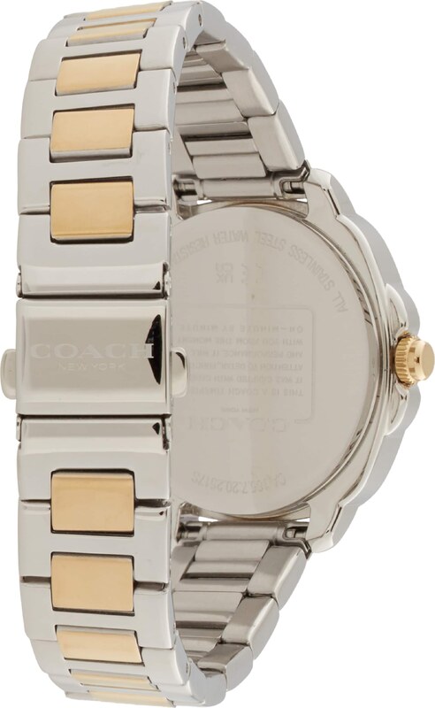 COACH Analóg órák 'Kitt' arany / sötétzöld / ezüst