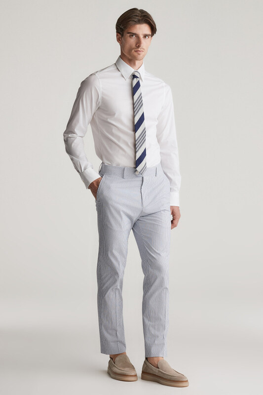 ING GANT SLIM STRETCH POPLIN SHIRT WHITE