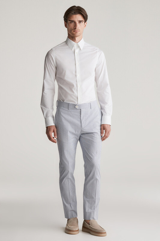ING GANT SLIM STRETCH POPLIN SHIRT WHITE