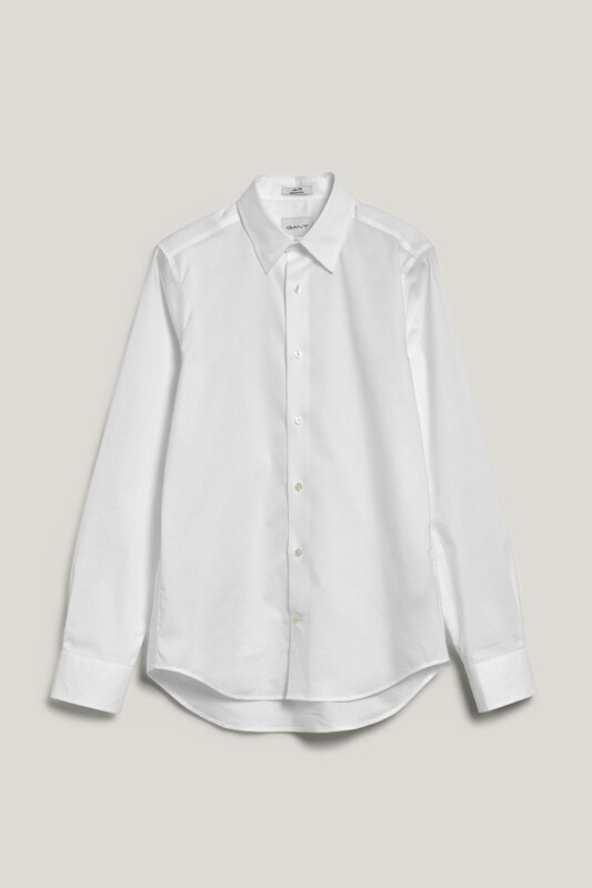 ING GANT SLIM STRETCH POPLIN SHIRT WHITE