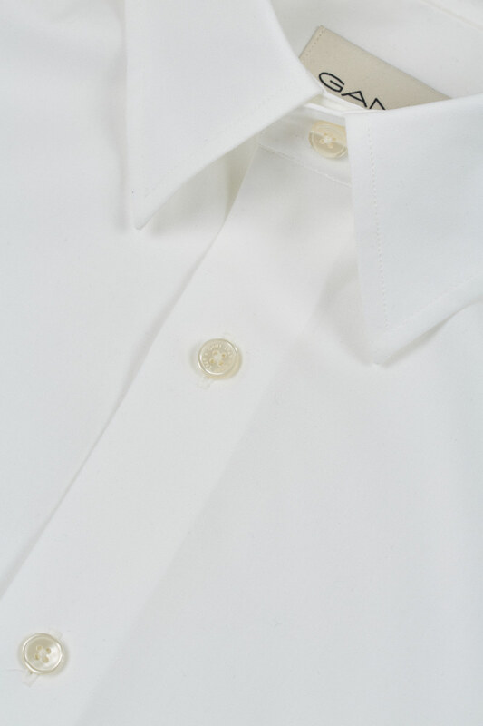 ING GANT SLIM STRETCH POPLIN SHIRT WHITE