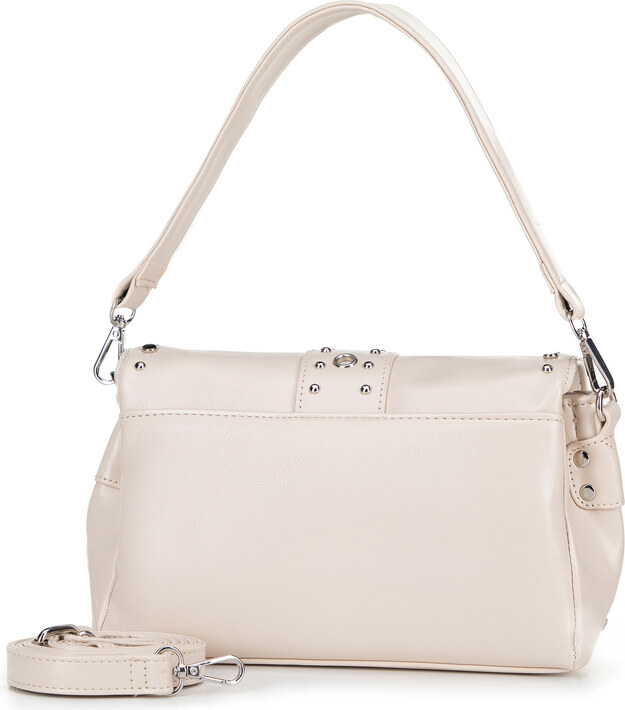 Wittchen Női ökobőr táska szegecsekkel - krém