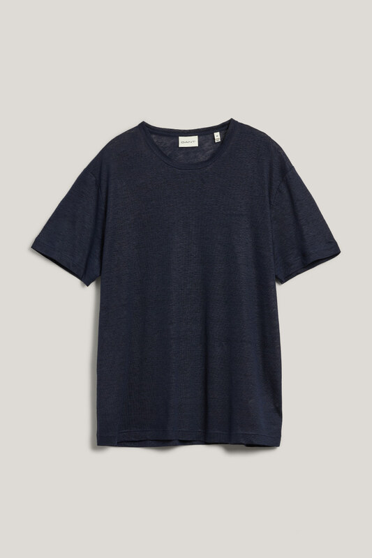 PÓLÓ GANT LINEN SS TSHIRT EVENING BLUE