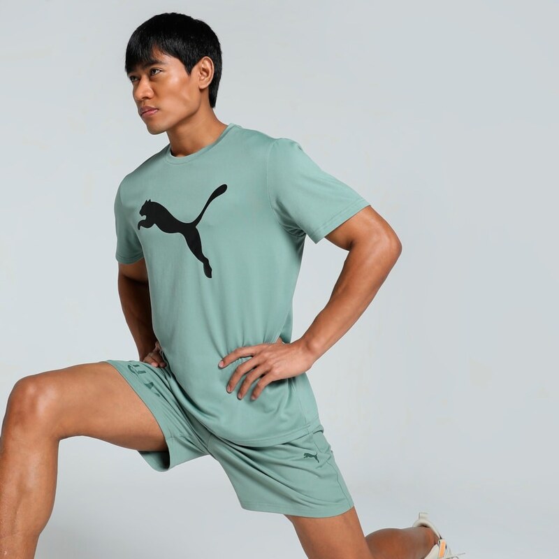 Puma M Tad Essentials Solid Cat Tee (CF big cat) green