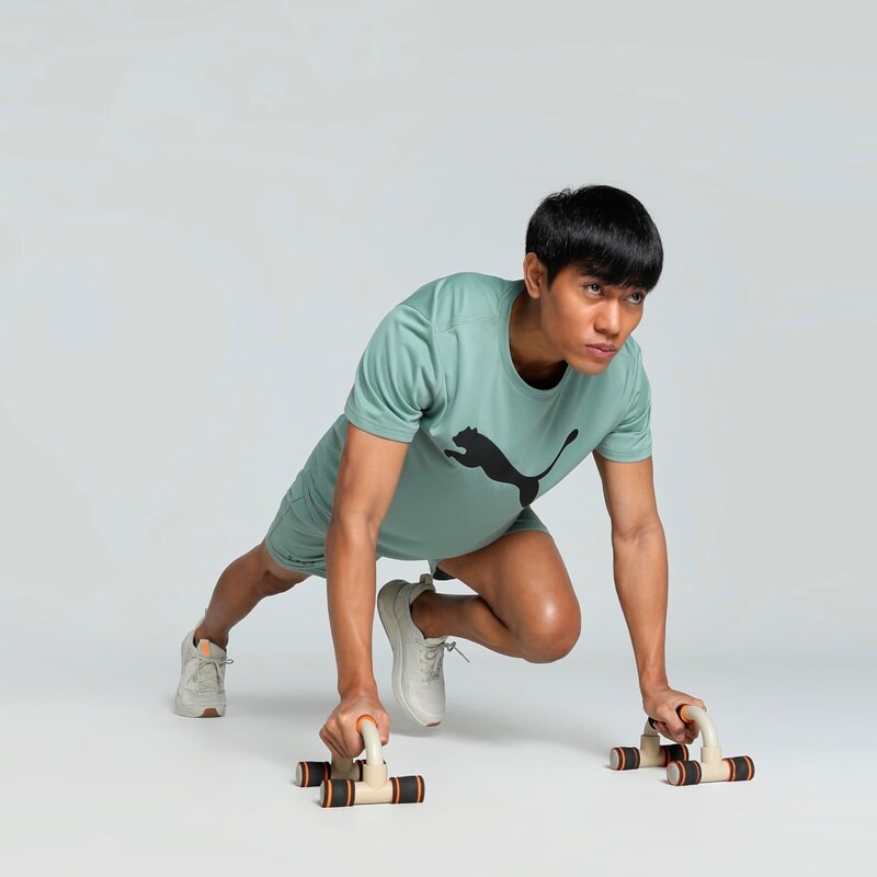 Puma M Tad Essentials Solid Cat Tee (CF big cat) green