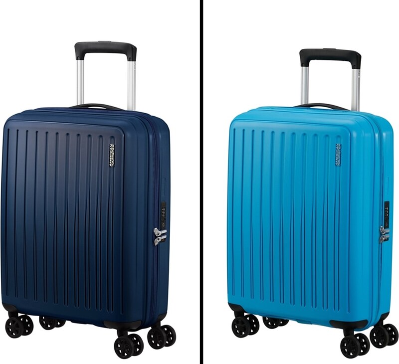 American Tourister REJOY négykerekű kék kabinbőröndök 153176