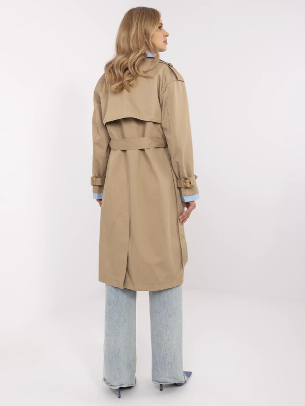 BASIC Bézs női trench kabát NM-PL-DD0369-C.81-dark beige