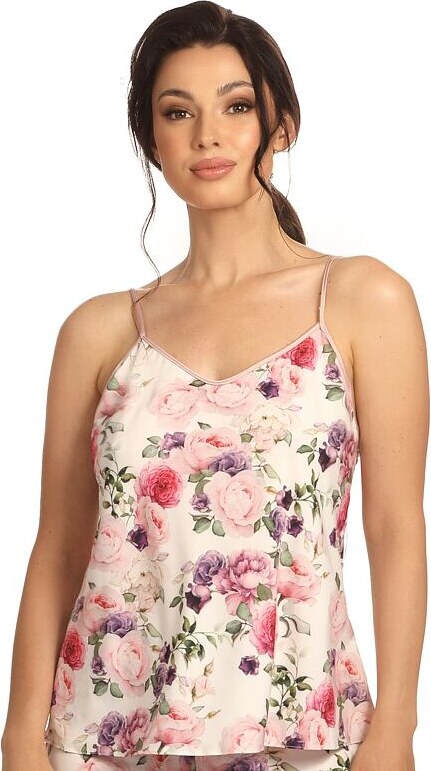 Hamana Pinky szaténpizsama, virágmintás