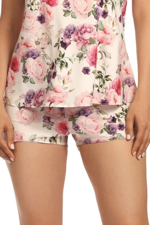 Hamana Pinky szaténpizsama, virágmintás