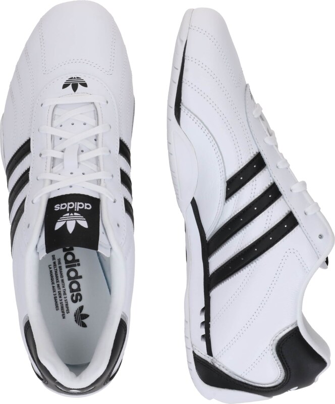 ADIDAS ORIGINALS Rövid szárú sportcipők 'ADIRACER' fekete / fehér